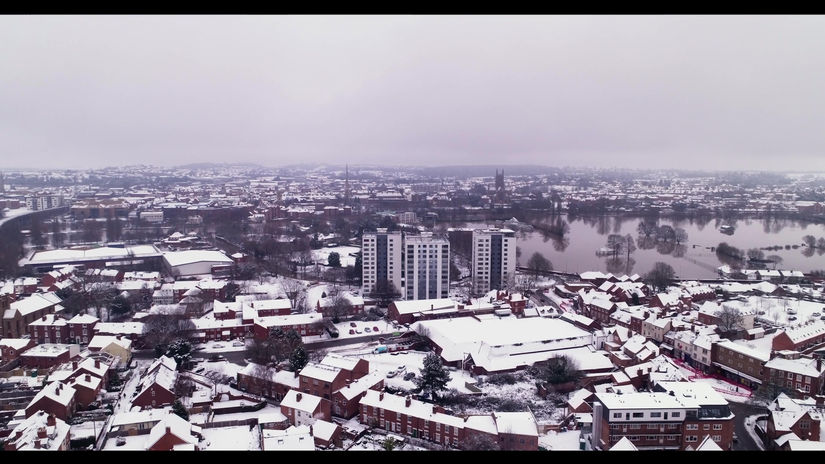 Worcester in Snow